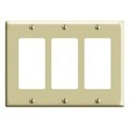 Leviton Wallplates Mid Nyl 3G Decr-E PJ263-E